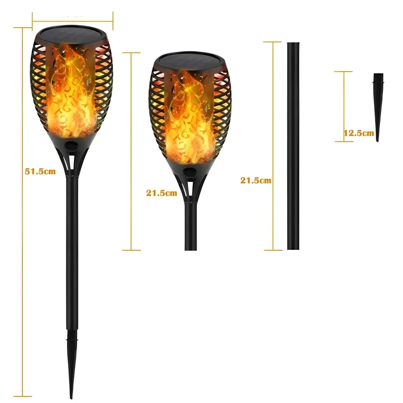 Solar Flame LED Light Lamp Enhance Your Outdoors With Stunning Decoration