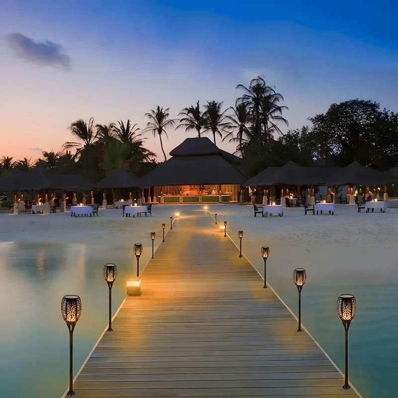 Solar Flame LED Light Lamp Enhance Your Outdoors With Stunning Decoration